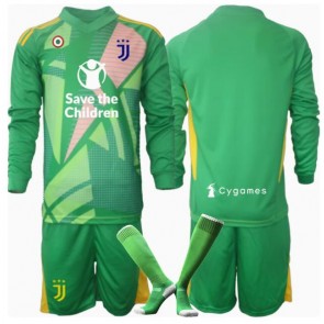 Juventus Brankářské Dětské Venkovní dres komplet 2024-25 Dlouhý Rukáv (+ trenýrky)